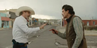Joaquin Phoenix e Pedro Pascal nel film Eddington.