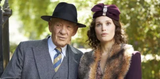Ian McKellen e Gemma Arterton nel film Il Critico - Crimini tra le righe.