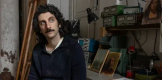 Pietro Castellitto nel film Il falsario.