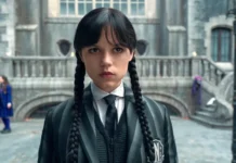 Jenna Ortega nella seconda stagione di Mercoledì.