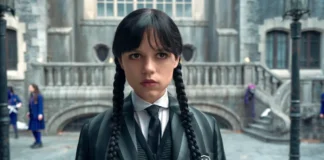 Jenna Ortega nella seconda stagione di Mercoledì.