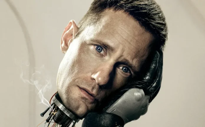 Alexander Skarsgård nella serie TV Murderbot.