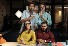 In foto i protagonisti della seconda stagione di Pesci piccoli.