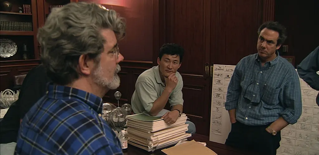 George Lucas parla di lavoro con i suoi collaboratori.