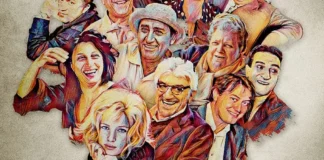 In foto alcuni dei comici del documentario La scuola romana delle risate.