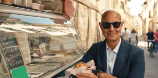 Stanley Tucci nella serie Tucci in Italy.