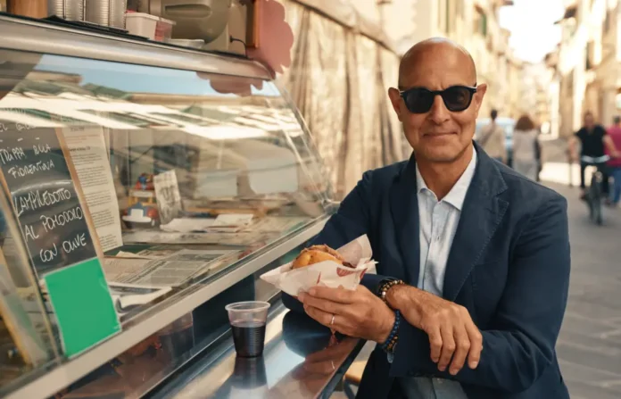 Stanley Tucci nella serie Tucci in Italy.