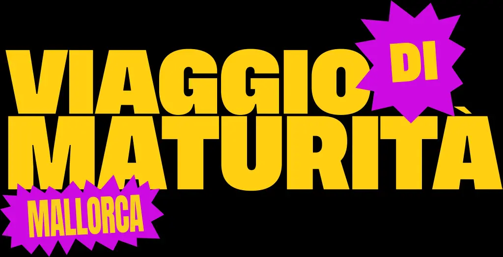 Il logo del film Prime Video Viaggio di maturità Maiorca.
