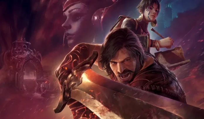 La key-art del videogioco Blades of Fire.