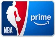 Il logo del basket NBA su Prime Video.