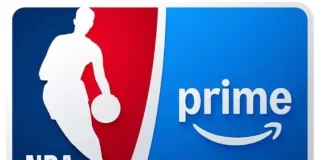 Il logo del basket NBA su Prime Video.