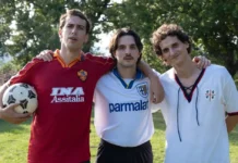 In foto i protagonisti della commedia Ogni Maledetto Fantacalcio.