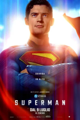Il nuovo poster del film Superman di James Gunn.