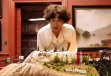 Tilda Swinton nel film The End.