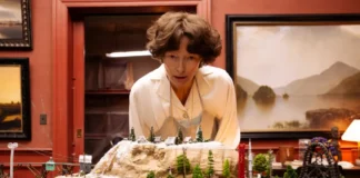 Tilda Swinton nel film The End.