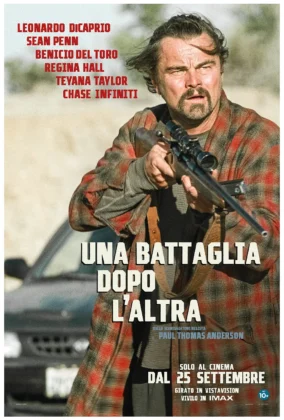 Leonardo di Caprio nel teaser poster del film Una battaglia dopo l'altra.