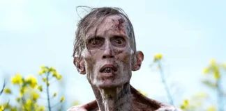 In foto una persona infetta nel film 28 anni dopo.