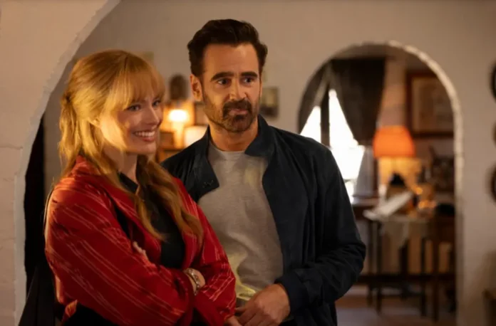 Colin Farrell e Margot Robbie nel film A Big Bold Beautiful Journey - Un viaggio straordinario.