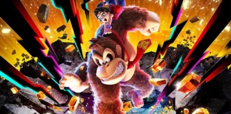 La key art del gioco Switch 2 Donkey Kong Bananza.