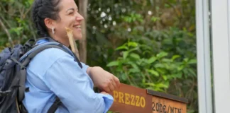 In foto una concorrente dello show Money Road – Ogni tentazione ha un prezzo.