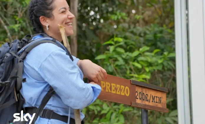 In foto una concorrente dello show Money Road – Ogni tentazione ha un prezzo.