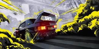 Una illustrazione del gioco Need for Speed Unbound.