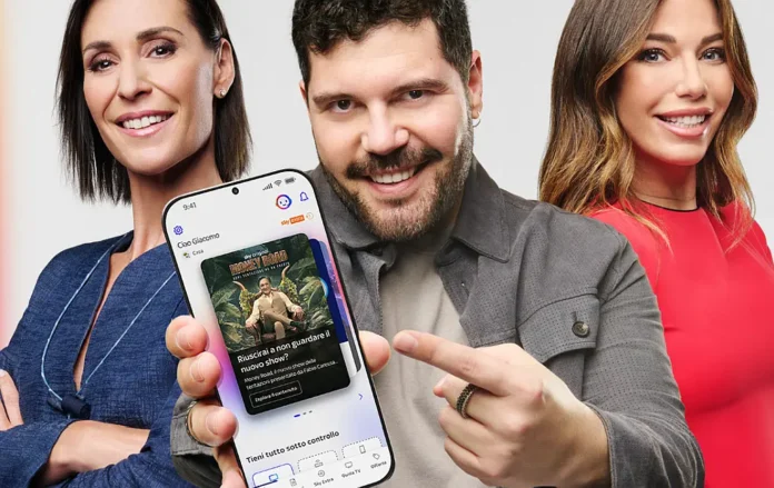 In foto i testimonial della nuova app My Sky.