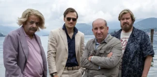 In foto il cast del film Qui non succede niente.