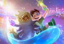 In foto Elio e il suo amico Glordon nel film Elio.