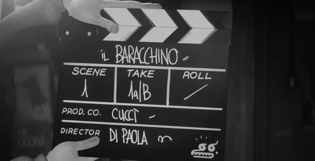 Una scena della serie TV Il Baracchino.