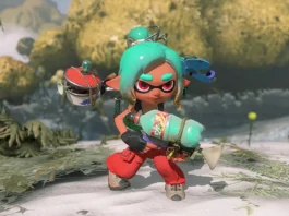 In foto un personaggio dello spin-off Splatoon Raiders.