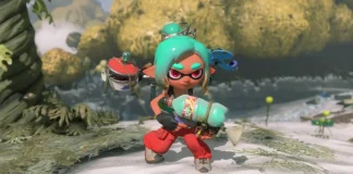 In foto un personaggio dello spin-off Splatoon Raiders.