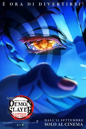 Il poster dell'anime Demon Slayer: Kimetsu no Yaiba Il Castello dell'Infinito.