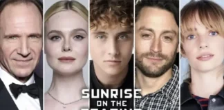 In foto il cast del film Hunger Games: L'alba sulla mietitura.