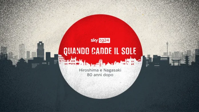 Il poster del documentario – Hiroshima e Nagasaki 80 anni dopo.