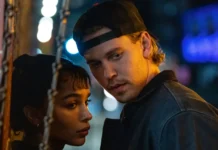Austin Butler nel film Una scomoda circostanza – Caught Stealing.