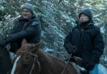 Jason Clarke e Haley Bennett nella serie The Last Frontier.