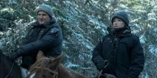 Jason Clarke e Haley Bennett nella serie The Last Frontier.