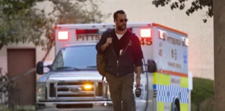 Noah Wyle nella serie TV The PItt.