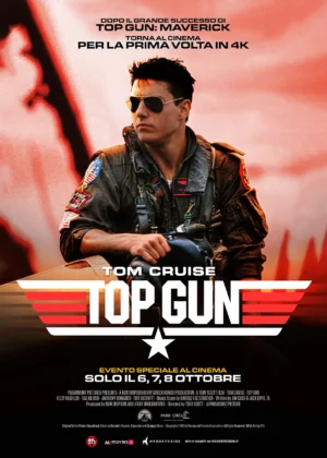 Il poster della versione in 4K di Top Gun.