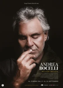 Il poster del film Andrea Bocelli: Because I Belive.