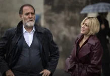 Valerio Mastandrea e Valeria Bruni Tedeschi nel film Cinque secondi.