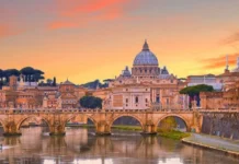 Una foto della Città del Vaticano a Roma.
