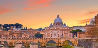 Una foto della Città del Vaticano a Roma.