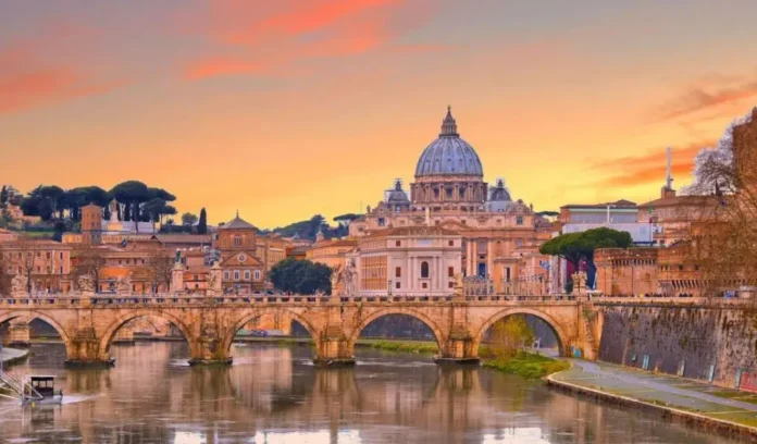 Una foto della Città del Vaticano a Roma.