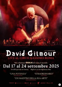 Il poster dell'evento David Gilmour - Live al Circo Massimo. Roma.