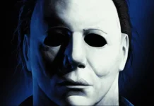 La maschera di Michael Myers nel videogioco Halloween.