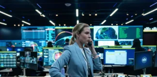 Rebecca Ferguson nel film A House of Dynamite.