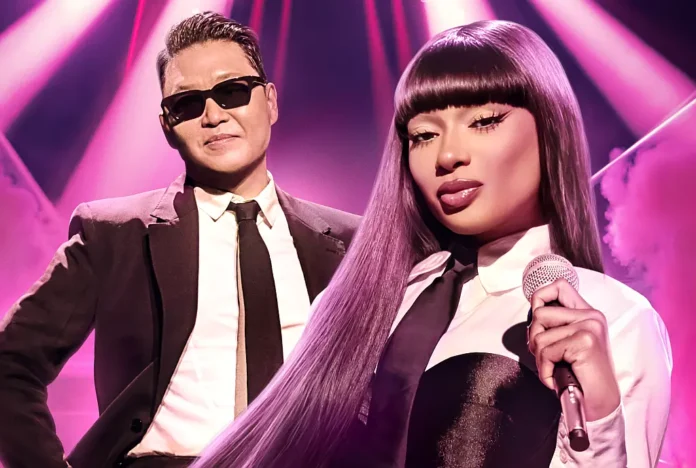 PSY e Megan Thee Stallion nello show Kpopped.