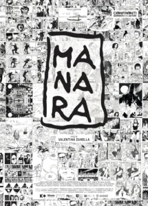 Il poster del documentario Manara.